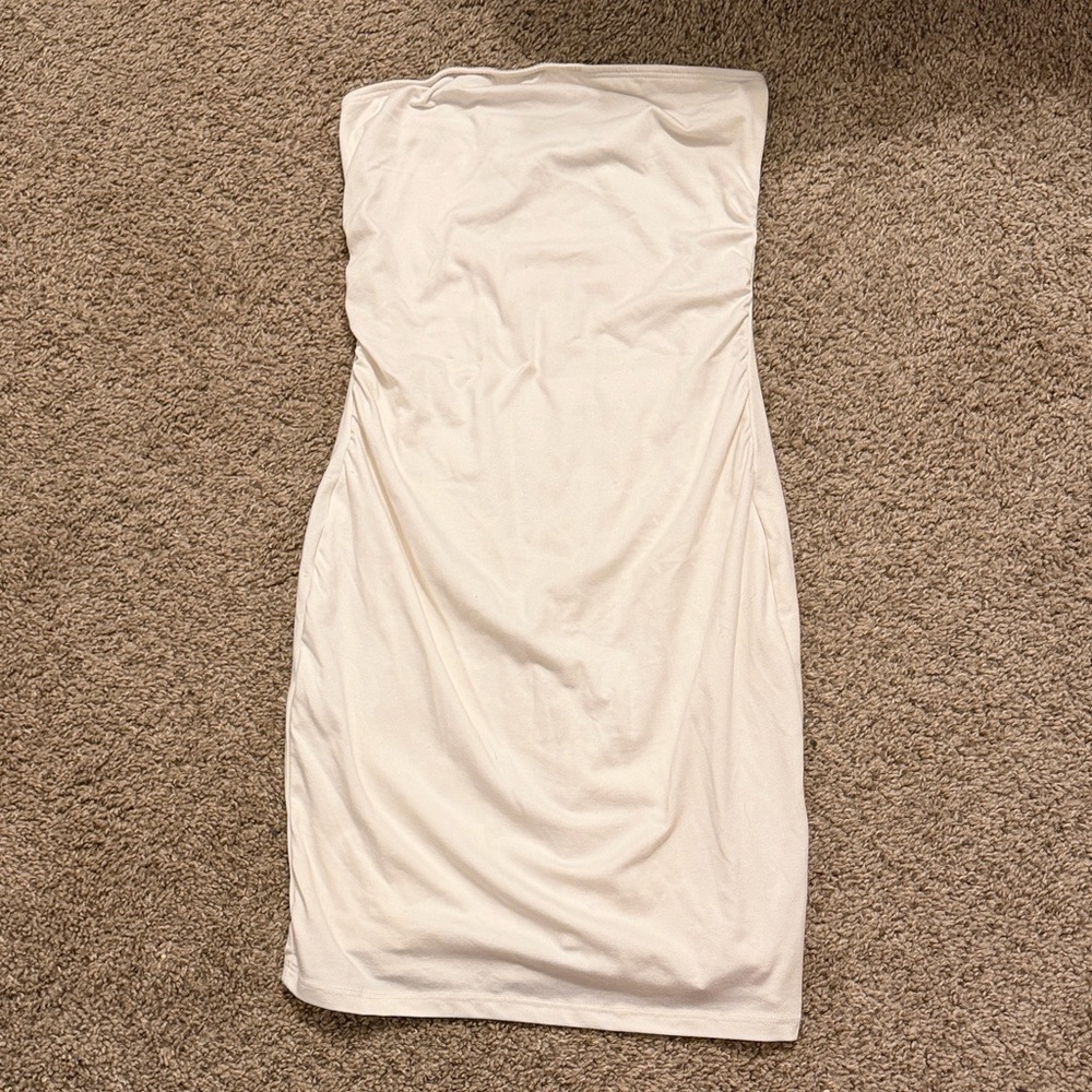 White Strapless Dress
